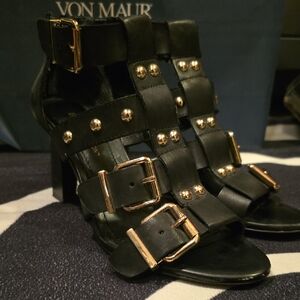 Black Studded Women's Sandals BCBG eneration